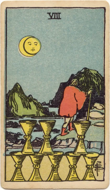 Eight of Cups — The 1909 London Deck