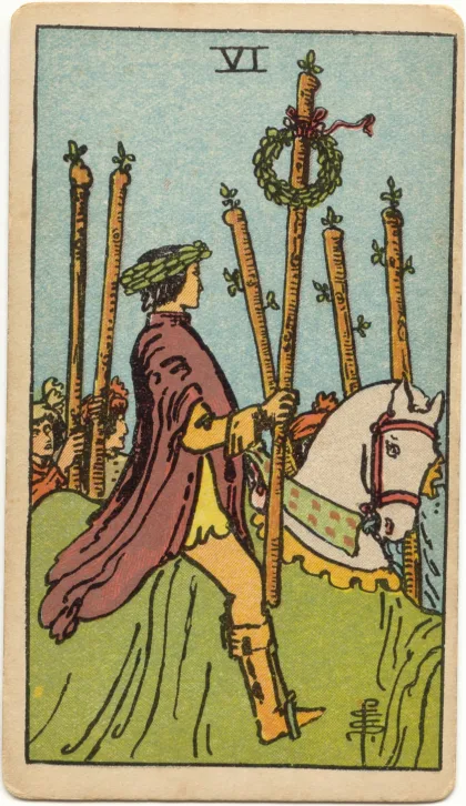 Six of Wands — The 1909 London Deck